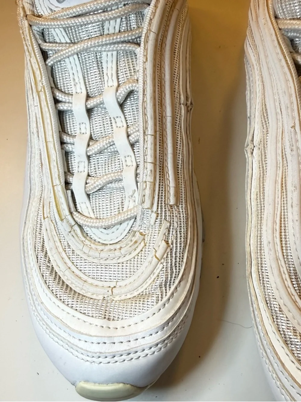 Nike White/Cream Air Max 97 Sneakers